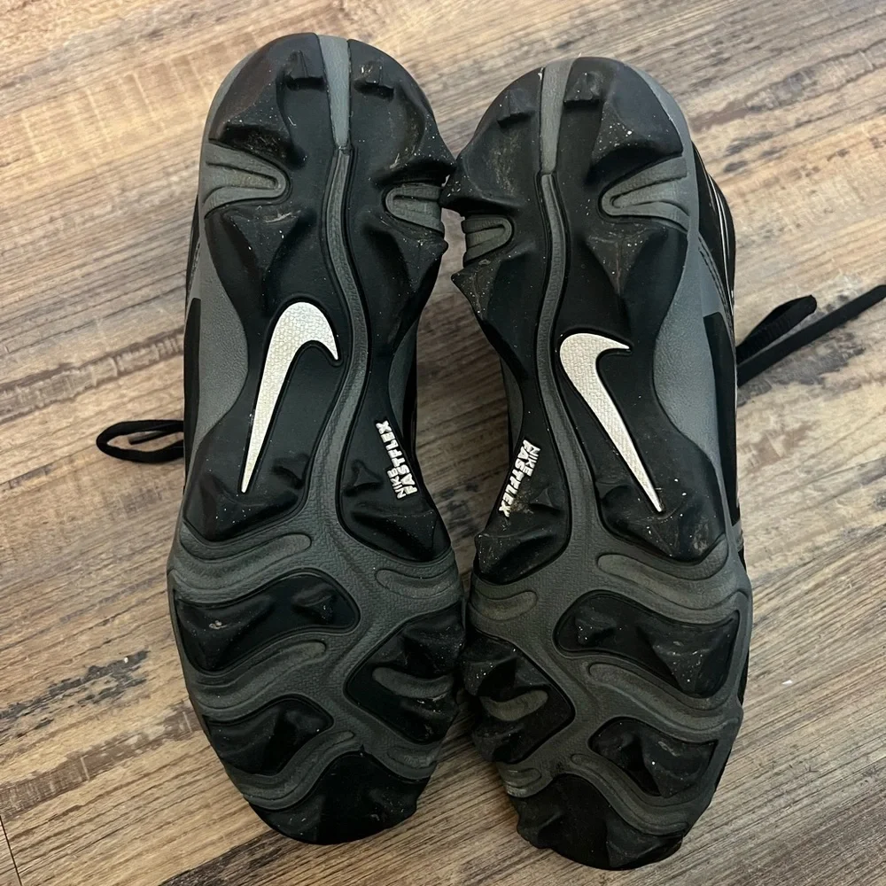Nike alpha Black and White Football Cleats